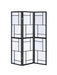 Damis 3-panel Folding Floor Screen Black and White - Imperial Furniture (Las Vegas, NV) - Multi Location
