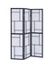 Damis 3-panel Folding Floor Screen Black and White - Imperial Furniture (Las Vegas, NV) - Multi Location