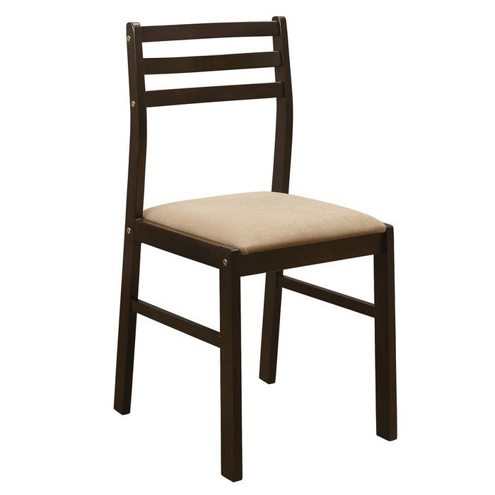 Bucknell 3-piece Dining Set with Drop Leaf Cappuccino and Tan - Imperial Furniture (Las Vegas, NV) - Multi Location