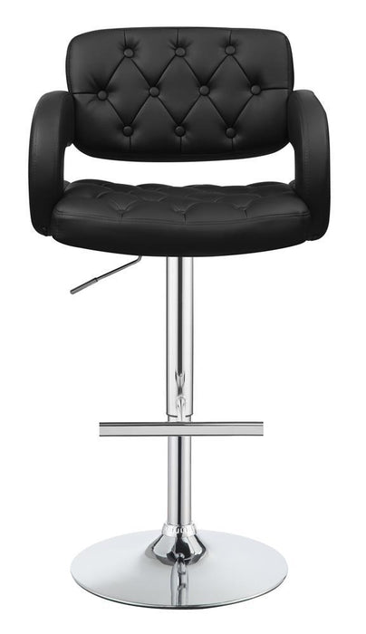 Brandi Adjustable Bar Stool Black and Chrome - Imperial Furniture (Las Vegas, NV) - Multi Location