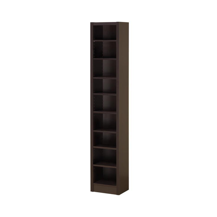 Eliam Rectangular Bookcase with 2 Fixed Shelves Cappuccino - Imperial Furniture (Las Vegas, NV) - Multi Location