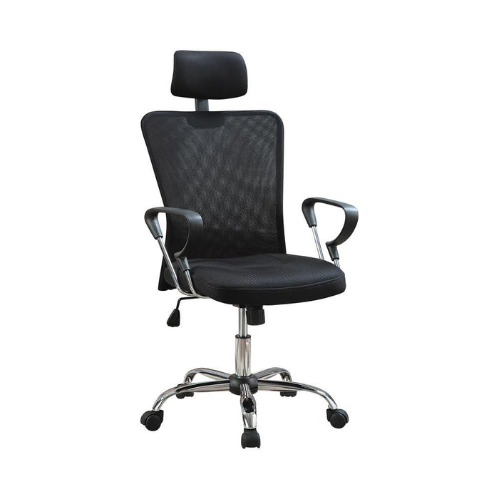 Stark Mesh Back Office Chair Black and Chrome - Imperial Furniture (Las Vegas, NV) - Multi Location