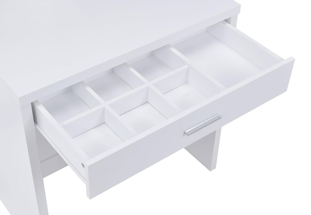Harvey 2-piece Vanity Set with Lift-Top Stool White - Imperial Furniture (Las Vegas, NV) - Multi Location