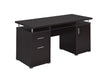Tracy 2-drawer Computer Desk Cappuccino - Imperial Furniture (Las Vegas, NV) - Multi Location