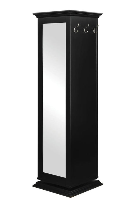 Robinsons Swivel Accent Cabinet with Cork Board Black - Imperial Furniture (Las Vegas, NV) - Multi Location