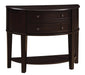 Diane 2-drawer Demilune Shape Console Table Cappuccino - Imperial Furniture (Las Vegas, NV) - Multi Location