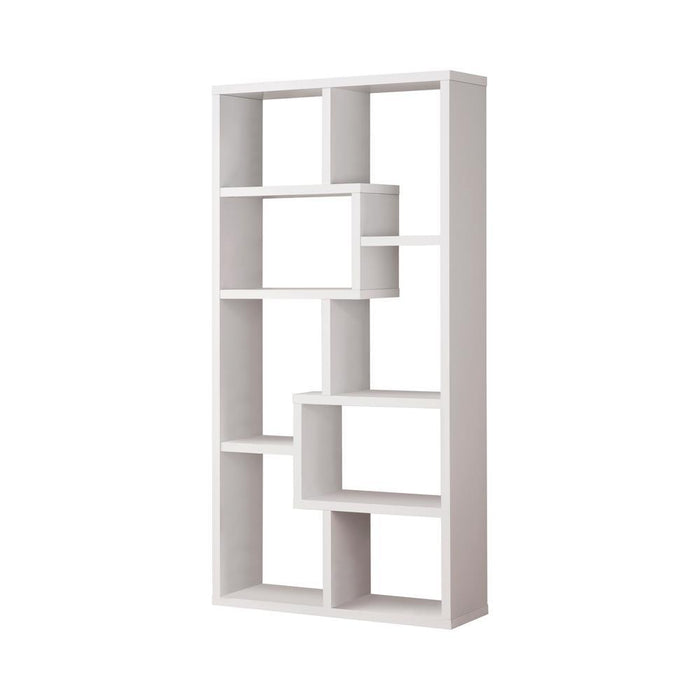 Theo 10-shelf Bookcase White - Imperial Furniture (Las Vegas, NV) - Multi Location