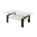 Dyer Tempered Glass Coffee Table with Shelf Black - Imperial Furniture (Las Vegas, NV) - Multi Location
