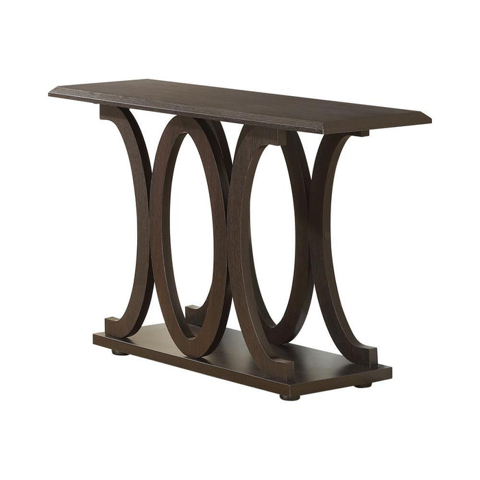 Shelly C-shaped Base Sofa Table Cappuccino - Imperial Furniture (Las Vegas, NV) - Multi Location
