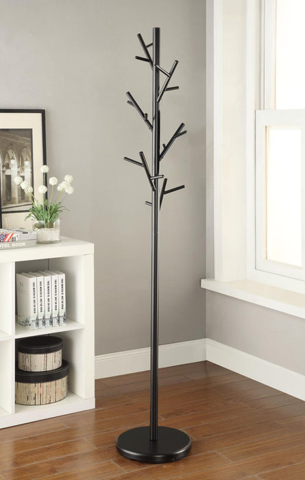 Clover 18-Hook Coat Rack Black - Imperial Furniture (Las Vegas, NV) - Multi Location
