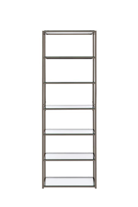 Kate 6-shelf Bookcase Black Nickel - Imperial Furniture (Las Vegas, NV) - Multi Location