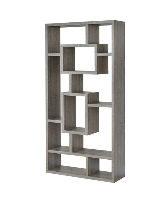 Howie 10-shelf Bookcase Weathered Grey - Imperial Furniture (Las Vegas, NV) - Multi Location