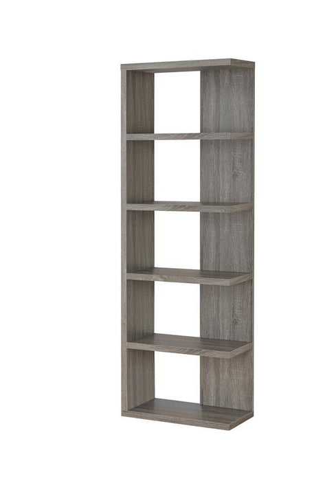 Harrison 5-tier Bookcase Weathered Grey - Imperial Furniture (Las Vegas, NV) - Multi Location