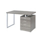Brennan 3-drawer Office Desk Weathered Grey - Imperial Furniture (Las Vegas, NV) - Multi Location