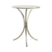 Eloise Round Accent Table with Curved Legs Chrome - Imperial Furniture (Las Vegas, NV) - Multi Location