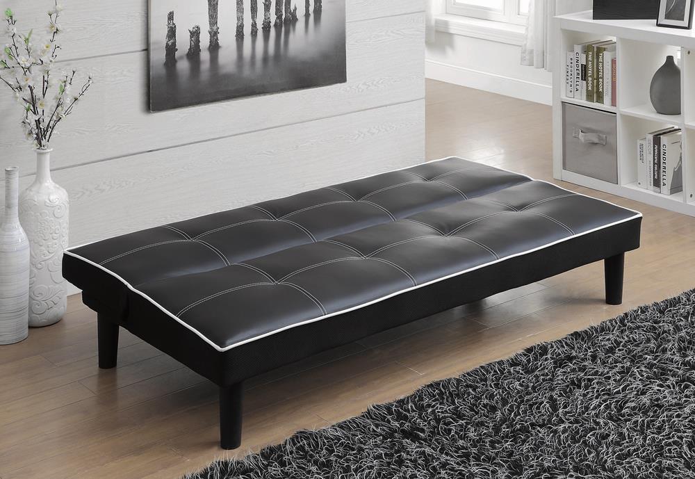 Katrina Tufted Upholstered Sofa Bed Black - Imperial Furniture (Las Vegas, NV) - Multi Location