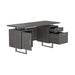 Lawtey Floating Top Office Desk Weathered Grey - Imperial Furniture (Las Vegas, NV) - Multi Location