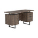 Lawtey Floating Top Office Desk Weathered Grey - Imperial Furniture (Las Vegas, NV) - Multi Location