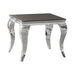 Luna Square End Table Chrome and Black - Imperial Furniture (Las Vegas, NV) - Multi Location
