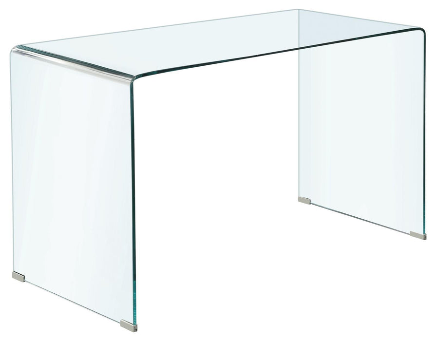 Ripley Glass Writing Desk Clear - Imperial Furniture (Las Vegas, NV) - Multi Location