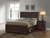 Kauffman California King, Eastren king, & Queen Storage Bed Dark Cocoa - Imperial Furniture (Las Vegas, NV) - Multi Location