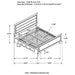 Kauffman California King, Eastren King, & Queen Panel Bed Dark Cocoa - Imperial Furniture (Las Vegas, NV) - Multi Location