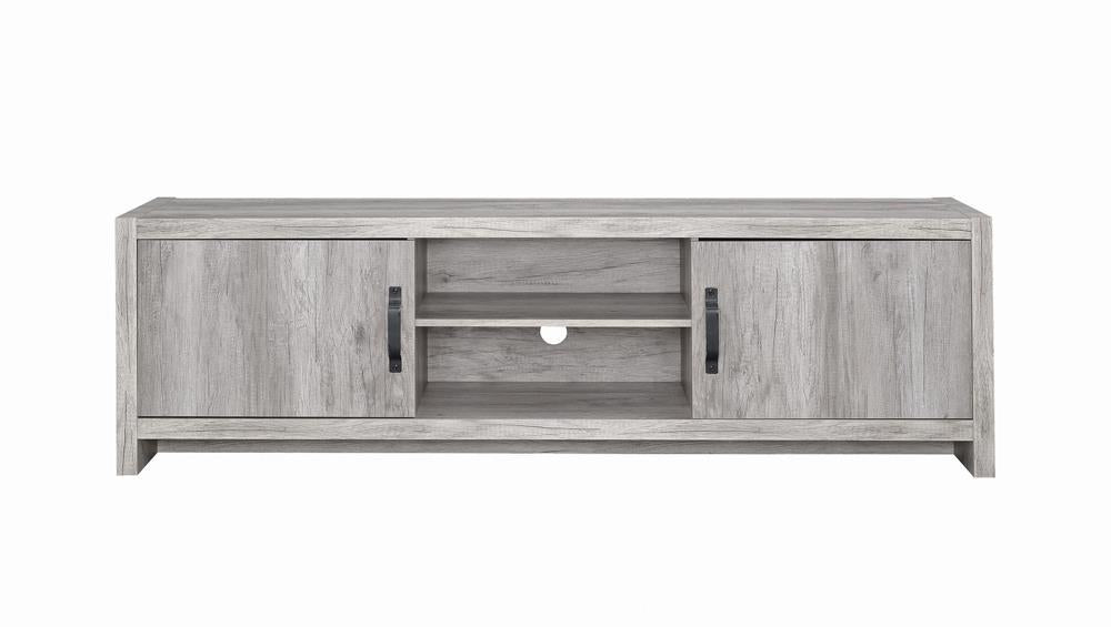 Burke 2-drawer TV Console Grey Driftwood - Imperial Furniture (Las Vegas, NV) - Multi Location