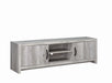 Burke 2-door TV Console Grey Driftwood - Imperial Furniture (Las Vegas, NV) - Multi Location