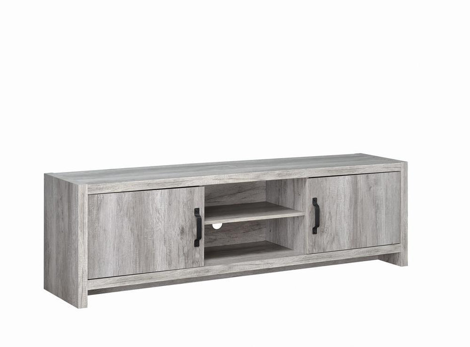 Burke 2-drawer TV Console Grey Driftwood - Imperial Furniture (Las Vegas, NV) - Multi Location