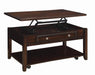 Bradford Rectangular Lift Top Coffee Table Walnut - Imperial Furniture (Las Vegas, NV) - Multi Location