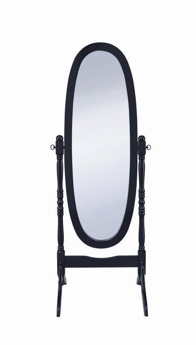 Cabot Rectangular Cheval Mirror with Arched Top Black - Imperial Furniture (Las Vegas, NV) - Multi Location