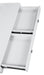Gemma 2-drawer Writing Desk Glossy White and Chrome - Imperial Furniture (Las Vegas, NV) - Multi Location