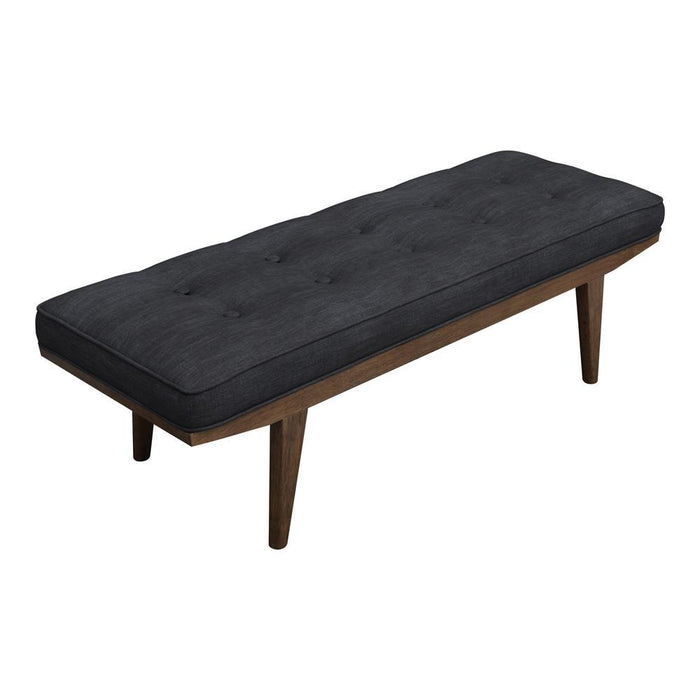 Wilson Upholstered Tufted Bench Taupe and Natural - Imperial Furniture (Las Vegas, NV) - Multi Location