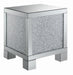 Gillian Square End Table Silver and Clear Mirror - Imperial Furniture (Las Vegas, NV) - Multi Location