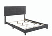 Mapes Tufted Upholstered Eastern King, Queen, Twin & Full Bed Charcoal & Grey - Imperial Furniture (Las Vegas, NV) - Multi Location