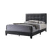 Mapes Tufted Upholstered Eastern King, Queen, Twin & Full Bed Charcoal & Grey - Imperial Furniture (Las Vegas, NV) - Multi Location