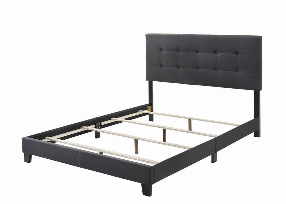Mapes Tufted Upholstered Eastern King, Queen, Twin & Full Bed Charcoal & Grey - Imperial Furniture (Las Vegas, NV) - Multi Location