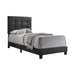 Mapes Tufted Upholstered Eastern King, Queen, Twin & Full Bed Charcoal & Grey - Imperial Furniture (Las Vegas, NV) - Multi Location