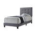 Mapes Tufted Upholstered Eastern King, Queen, Twin & Full Bed Charcoal & Grey - Imperial Furniture (Las Vegas, NV) - Multi Location