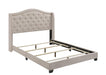 Sonoma Camel Back Queen Bed Beige - Imperial Furniture (Las Vegas, NV) - Multi Location