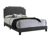 Tamarac Upholstered Nailhead Full, Eastern King & Queen Bed Beige & Grey - Imperial Furniture (Las Vegas, NV) - Multi Location