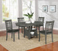 Lavon Dining Table with Storage Medium Grey - Imperial Furniture (Las Vegas, NV) - Multi Location