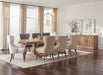 Florence Double Pedestal Dining Table Rustic Smoke - Imperial Furniture (Las Vegas, NV) - Multi Location