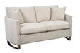 Corliss Upholstered Arched Arms Loveseat Beige - Imperial Furniture (Las Vegas, NV) - Multi Location