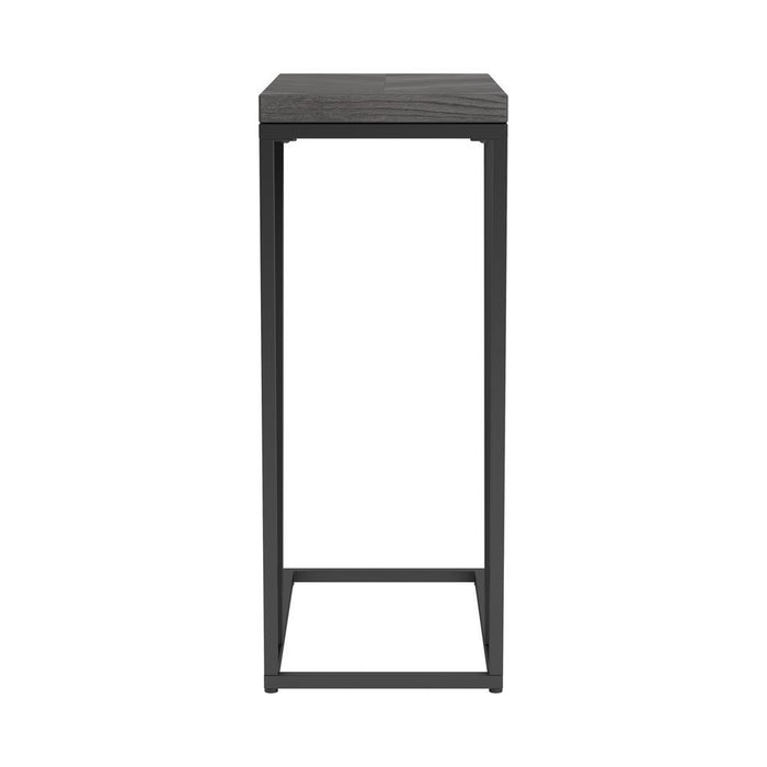 Sergio Chevron Rectangular Accent Table Rustic Grey - Imperial Furniture (Las Vegas, NV) - Multi Location
