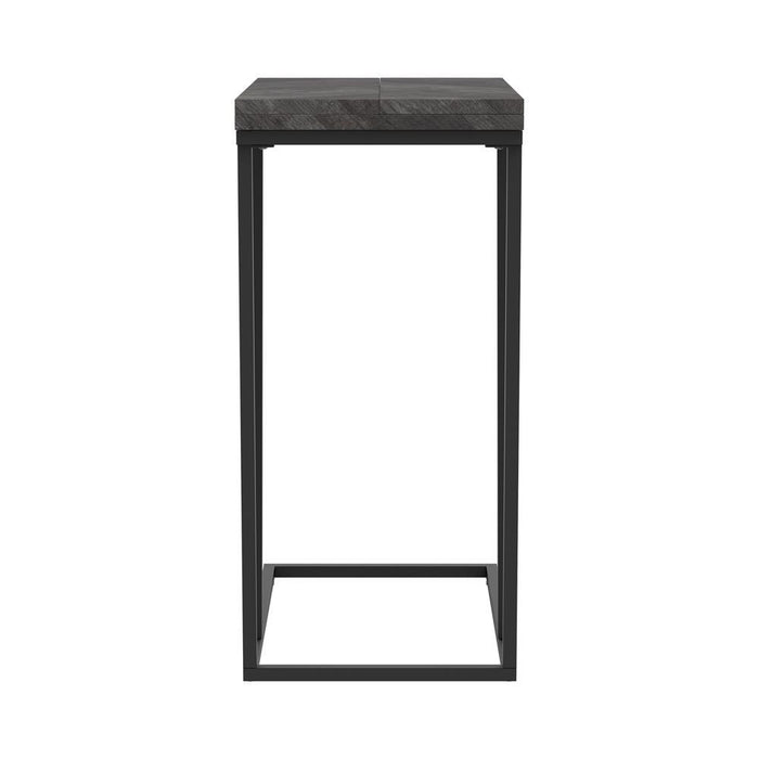 Carly Expandable Chevron Rectangular Accent Table Grey - Imperial Furniture (Las Vegas, NV) - Multi Location