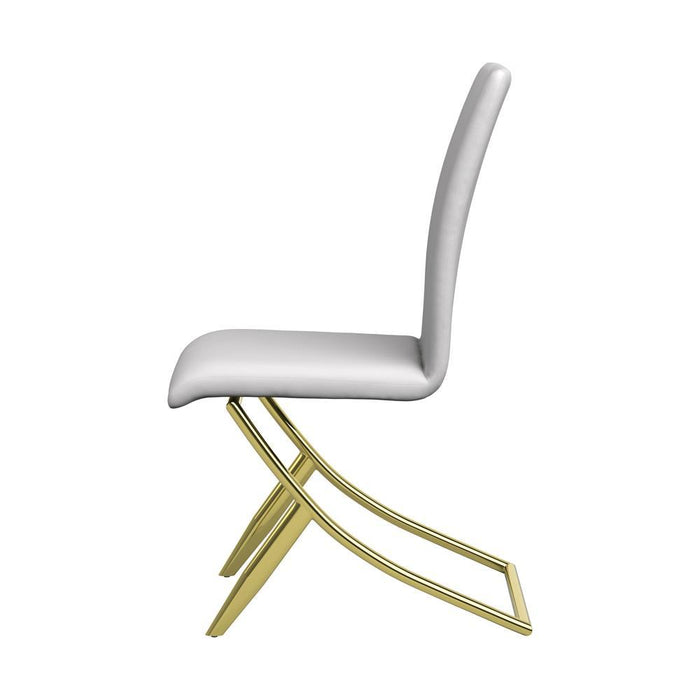 Carmelia Upholstered Side Chairs White (Set of 4) - Imperial Furniture (Las Vegas, NV) - Multi Location