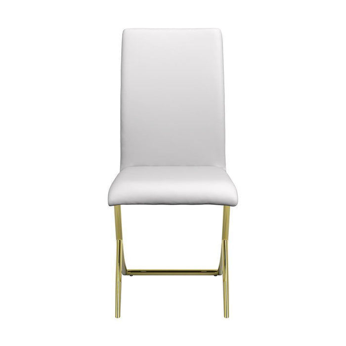 Carmelia Upholstered Side Chairs White (Set of 4) - Imperial Furniture (Las Vegas, NV) - Multi Location
