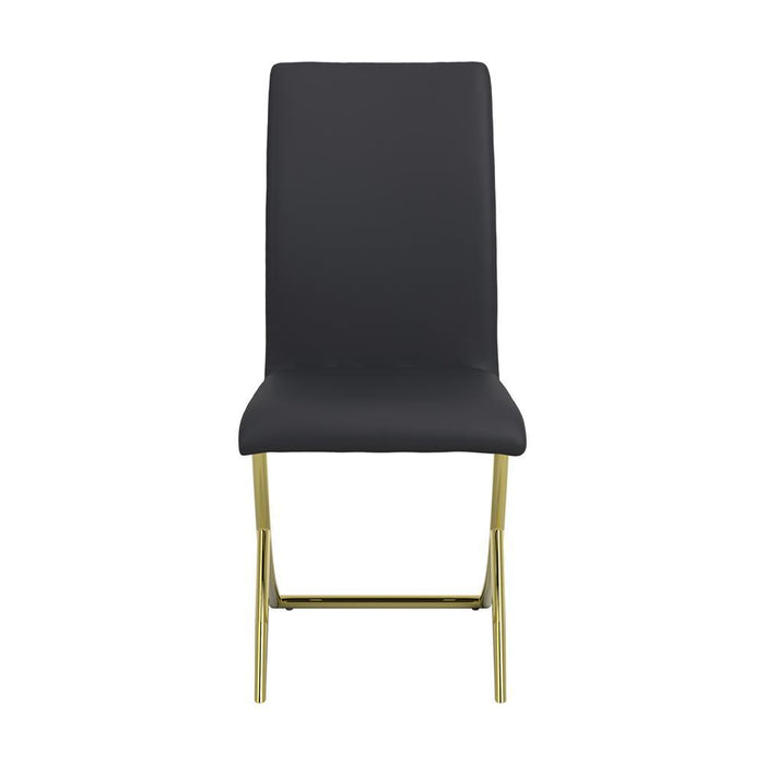 Carmelia Upholstered Side Chairs Black (Set of 4) - Imperial Furniture (Las Vegas, NV) - Multi Location