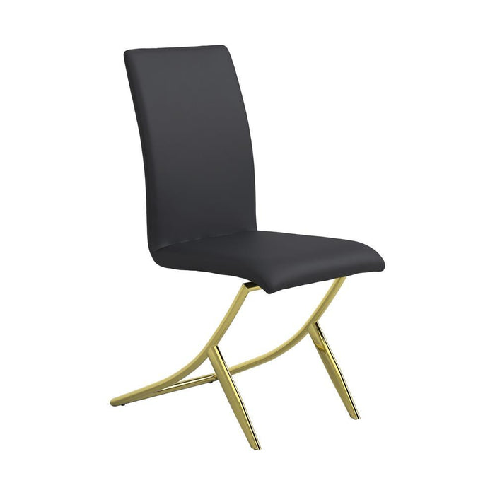 Carmelia Upholstered Side Chairs Black (Set of 4) - Imperial Furniture (Las Vegas, NV) - Multi Location